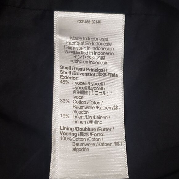 Madewell Square-Neck Vest in Drapey Twill Women's Size 14 in True Black NWT - Picture 10 of 16